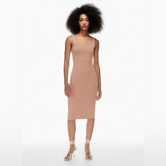 Aritzia Babaton Contour Squareneck Midi Dress - Picture 1 of 5